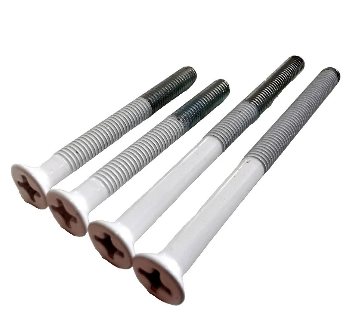 uPVC Door Handle White Sprung Pair Lever 92mm PZ Double Glazing 122mm and 211mm