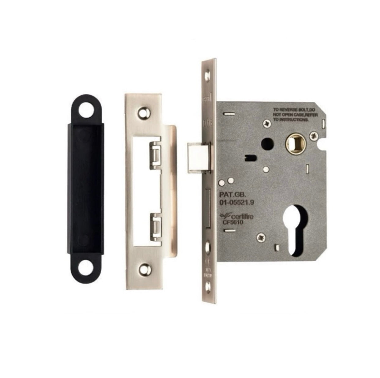 EUROSPEC Euro Cylinder SASHLOCK Case 64/76mm Satin Nickel/Nickel Plated