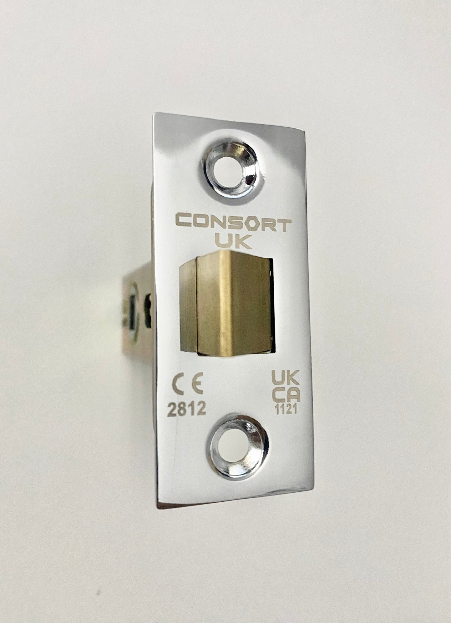 Consort 2.5" Tubular Latch Polished Chrome Bolt Fire Rated CTL25