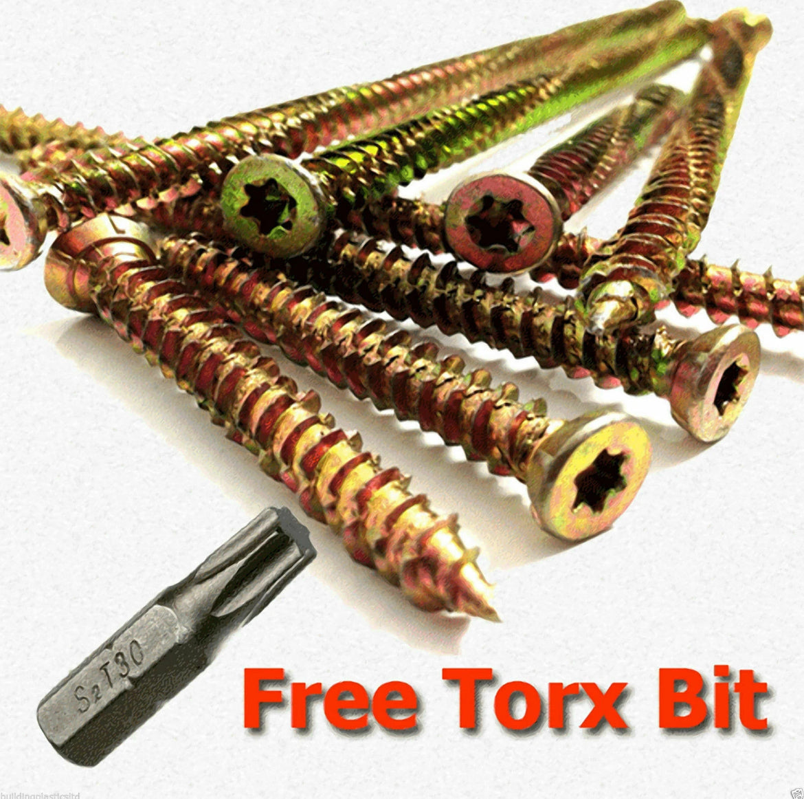 Concrete Screws Window Door Frame Upvc Wood Stone Brick 100pcs