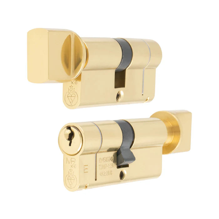 Euro Cylinder Thumb Turn Lock 1 Star TS007 High Security Brass With 3 Keys