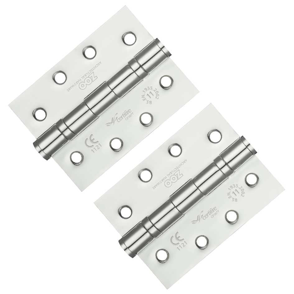 Internal Door Hinges Ball Bearing Fire Doors 4 Inch Or 3 Inch PAIR With Screws