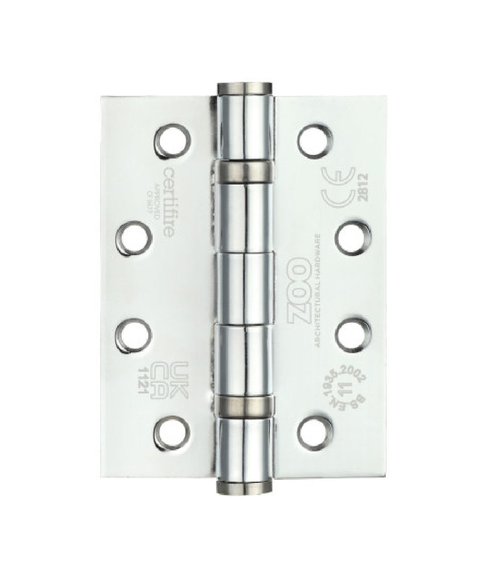 Internal Door Hinges Ball Bearing Fire Doors 4 Inch Or 3 Inch PAIR With Screws